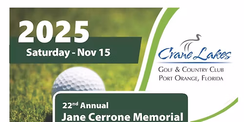 22nd Jane Cerrone Memorial Golf Tournament