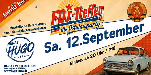 FDJ-TREFFEN – DIE OSTALGIEPARTY | DJ Christian Dorn