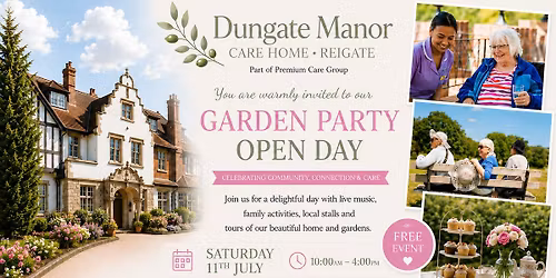 Dungate Manor Care Home Garden Party Open Day