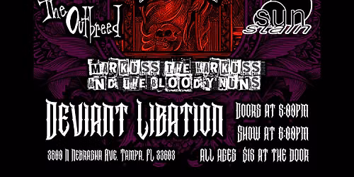 THE DOOMWYTCH PRESENTS: 6\/6\/26 THE DAY OF THE DEVIL@ DEVIANT LIBATION TAMPA