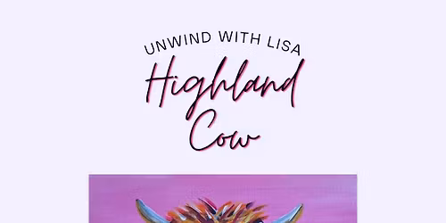 Paint and Sip - highland cow 
