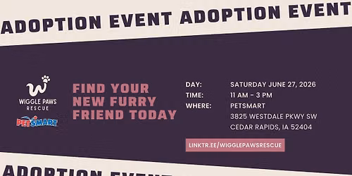 Wiggle Paws Adoption Event