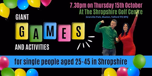 Giant Games & Activities for Single People (Ages 25-45)