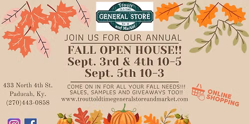 Annual Fall Open House!