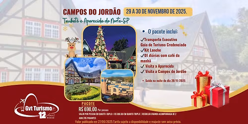 CAMPOS DO JORD\u00c3O, TAUBAT\u00c9 E APARECIDA - SP