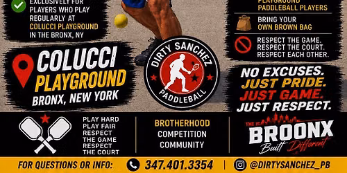 The "Dirty Sanchez" Doubles OOTH Paddleball Tournament 