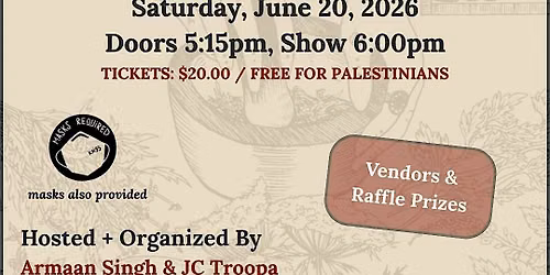 Portland For Palestine: A Variety Show Fundraiser