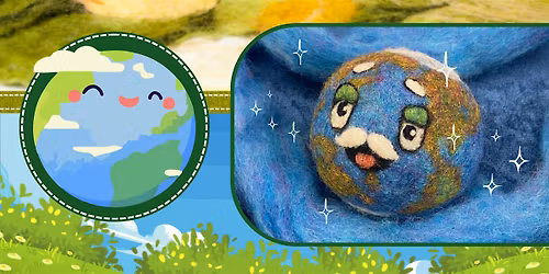 Felted Earth Dryer Ball Craft Night