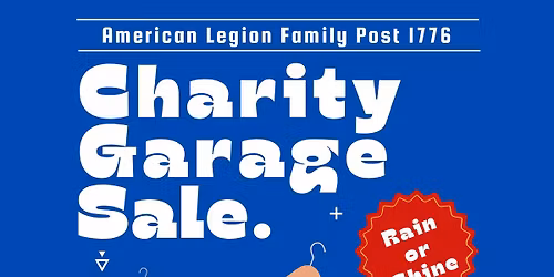 Charity Garage Sale for American Legion Family Post 1776