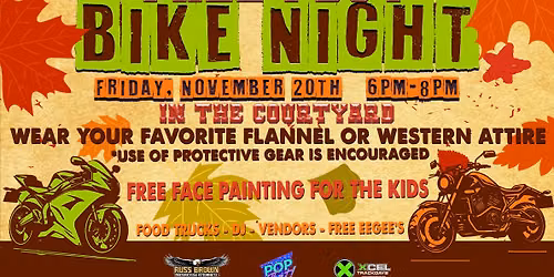Bike Night | FRIDAY | NOVEMBER 20TH