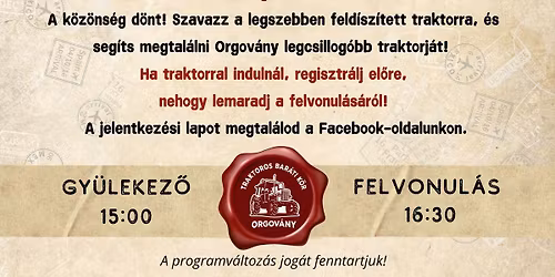 \ud83c\udf85\ud83d\ude9c Traktoros Mikul\u00e1s Orgov\u00e1nyon \u2013 november 30. \ud83d\ude9c\ud83c\udf85