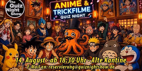 Quiz Night #581 - Anime- und Trickfilmspezial