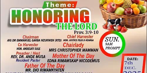 Harvest and Thanksgiving Service 