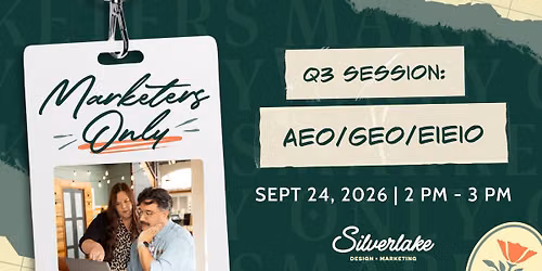 Marketers Only: AEO\/GEO\/EIEIO, a live, plain-language look at how AI is rewriting search.
