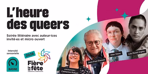 L'heure des queers - Soir\u00e9e litt\u00e9raire