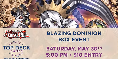 Yu-Gi-Oh: Blazing Dominion Box Event