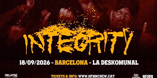 Integrity (18\/09\/2026) BARCELONA @ La Deskomunal
