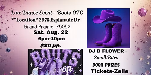 Line Dance Event -Boots on the Ground