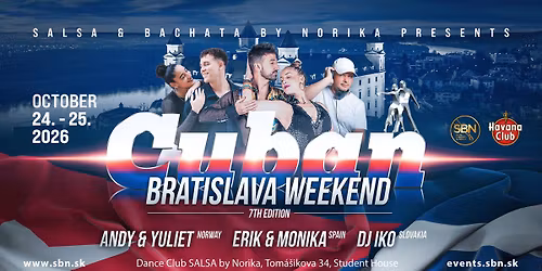 \u2729 Cuban Bratislava Weekend \u2729 2026 \u2729