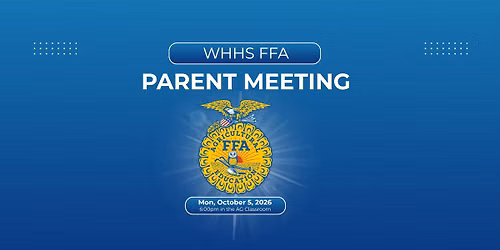 October FFA Parent Meeting