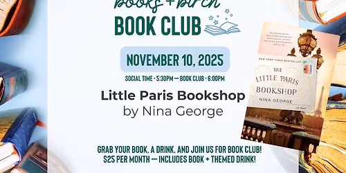 Little Paris Bookshop by Nina George - Books + Birch Book Club
