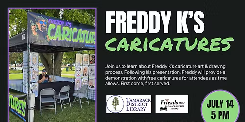 Caricature Artist presented by Freddy K 