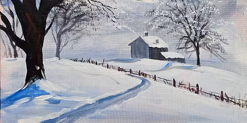 LYTHAM ST ANNES Paint Night - Winter's Silent Canvas