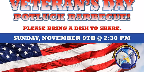 Veteran's Day POTLUCK \/ BBQ