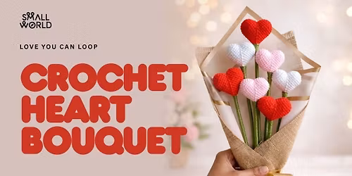 Crochet Heart Bouquet