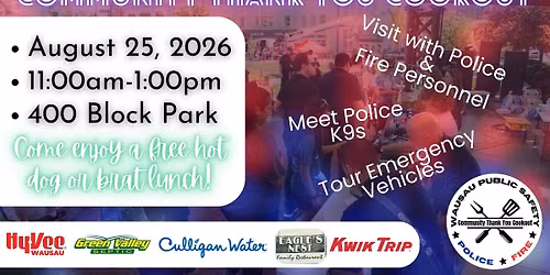 Community Thank You Cookout - 2026