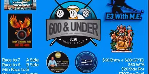 600 & Under Amateur Tour - Stop #3 @ Click's Tucson 