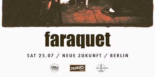 Faraquet (US \/ Dischord Records) live at Neue Zukunft, Berlin
