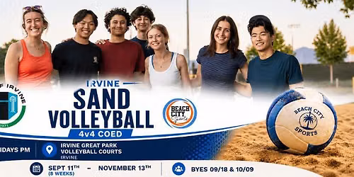 Irvine | Friday Sand Volleyball (4v4 Coed) - Starts September 11th