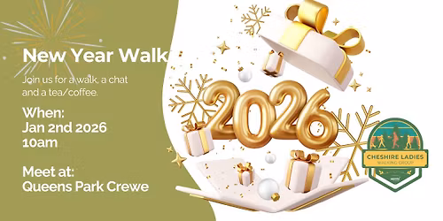 New Year Queens Park Crewe Walk - all welcome