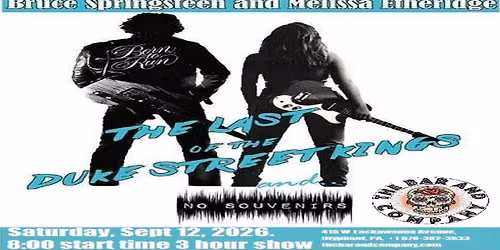 A tribute to the music of Bruce Springsteen and Melissa Etheridge
