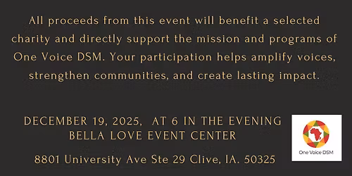 One Voice Fundraising and Charity Gala 