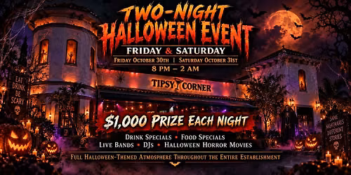 Monsters & Martinis Tipsy Corners Halloween Party