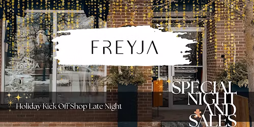 Holiday Kick Off Shop Late Night