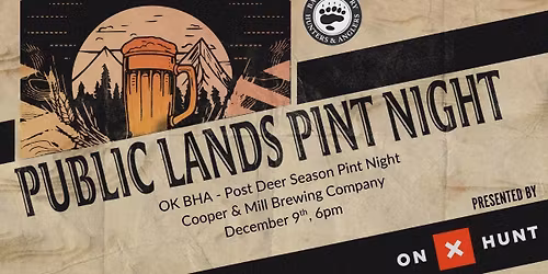 OK BHA Post Deer Season Pint Night