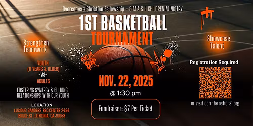 1st Basketball Tournament | OCF S.M.A.S.H Children's Ministry