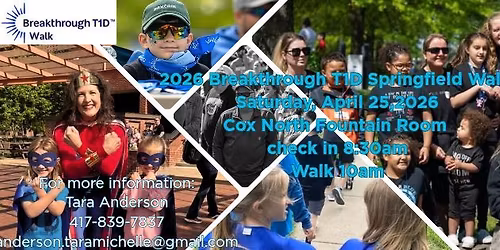 2026 Breakthrough T1D Springfield Walk 