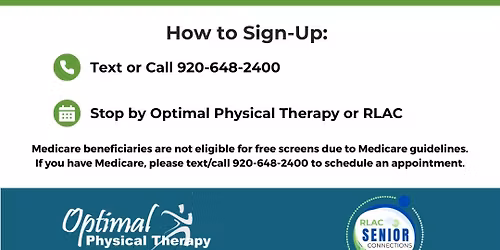 FREE Injury Screening- Must Reserve Time Slot