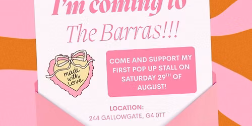 Sara L\u2019s Barras Market Stall!
