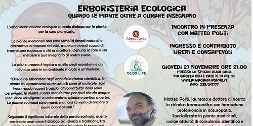 Erboristeria ecologica - Quando le piante oltre a curare insegnano