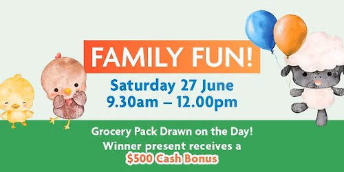 Major Giveaway Draw Day + Family Fun Activities!