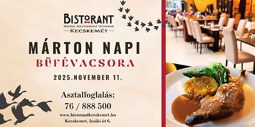 M\u00e1rton Napi B\u00fcf\u00e9vacsora a Bistorantban