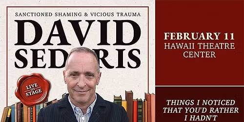 AN EVENING WITH DAVID SEDARIS
