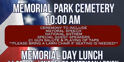 Memorial Day Services