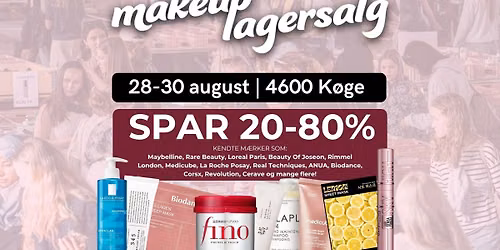 MAKEUP LAGERSALG I K\u00d8GE - SPAR OP TIL 80%! \ud83d\udc84