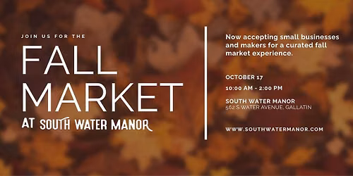 Fall Market at South Water Manor